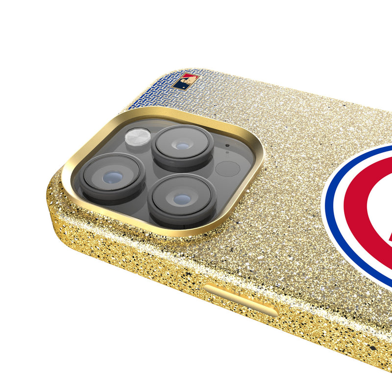 Chicago Cubs 1948-1956 - Cooperstown Collection Linen iPhone Bling Phone Case for Apple iPhone Detail.Jpg