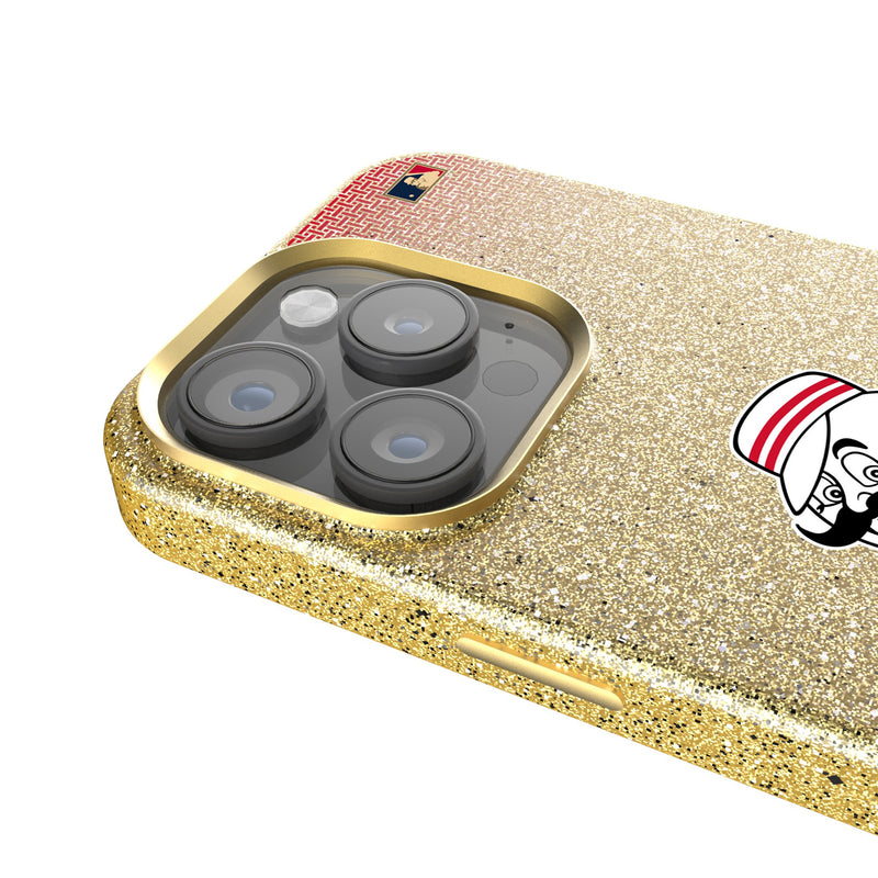 Cincinnati Reds 1953-1967 - Cooperstown Collection Linen iPhone Bling Phone Case for Apple iPhone Detail.Jpg