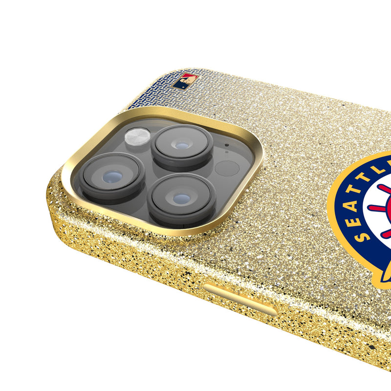 Seattle Pilots 1969 - Cooperstown Collection Linen iPhone Bling Phone Case for Apple iPhone Detail.Jpg