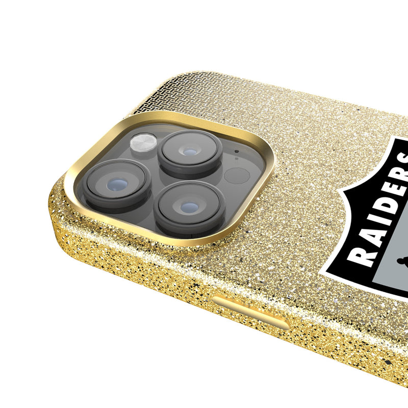 Oakland Raiders 1963 Historic Collection Linen iPhone Bling Phone Case for Apple iPhone Detail.Jpg