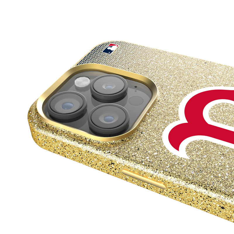 Boston Red Sox Linen iPhone Bling Phone Case for Apple iPhone Detail.Jpg