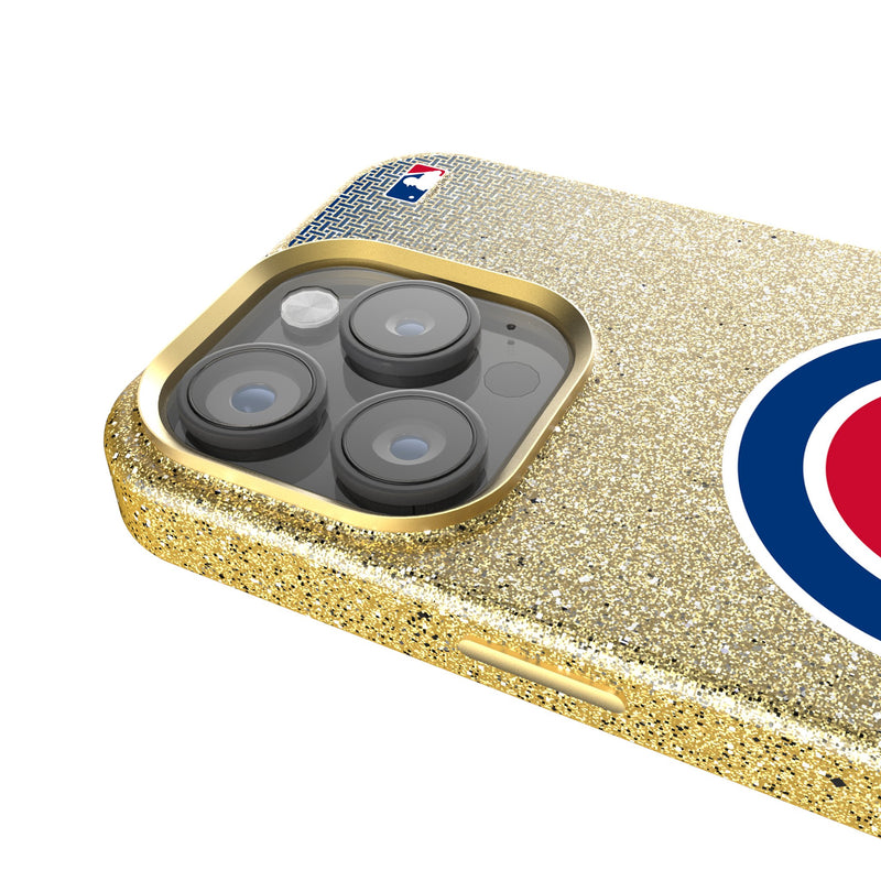 Chicago Cubs Linen iPhone Bling Phone Case for Apple iPhone Detail.Jpg