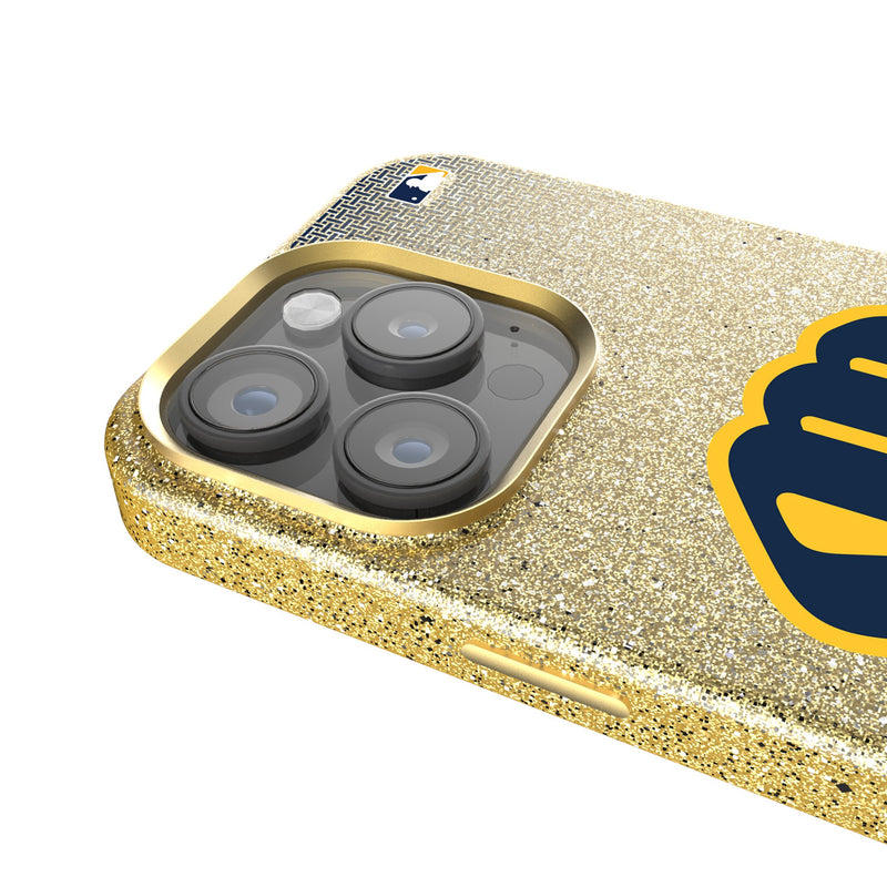 Milwaukee Brewers Linen iPhone Bling Phone Case for Apple iPhone Detail.Jpg