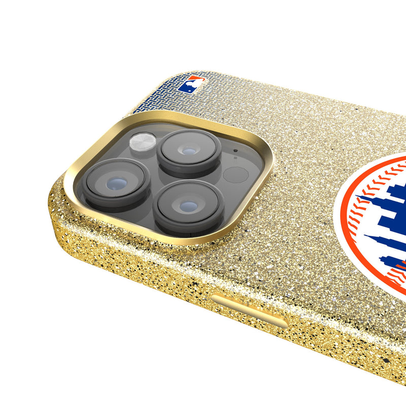 New York Mets Linen iPhone Bling Phone Case for Apple iPhone Detail.Jpg