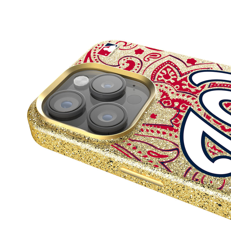 Washington Nationals Paisley iPhone Bling Phone Case Detail.Jpg