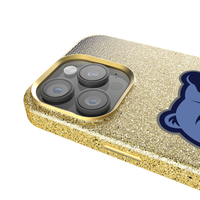 Memphis Grizzlies Linen iPhone Bling Phone Case for Apple iPhone Detail.Jpg