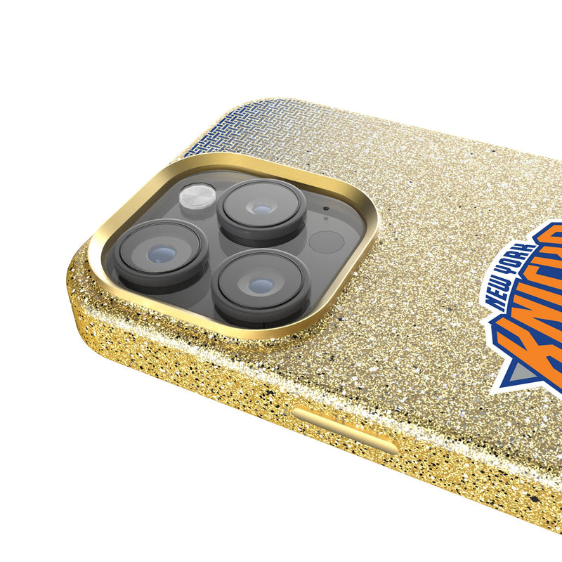 New York Knicks Linen iPhone Bling Phone Case for Apple iPhone Detail.Jpg