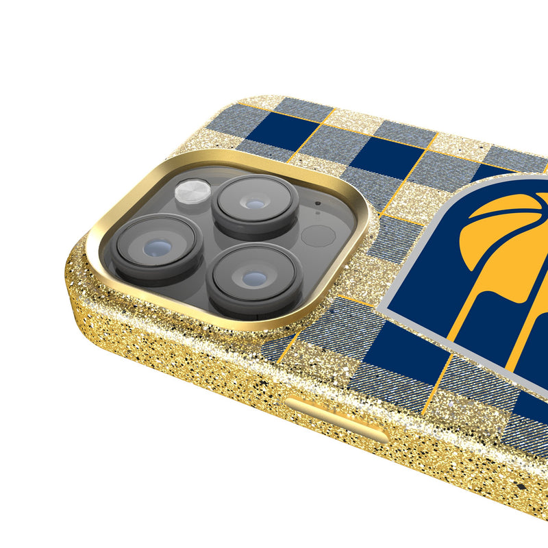 Indiana Pacers Plaid iPhone Bling Phone Case Detail.Jpg