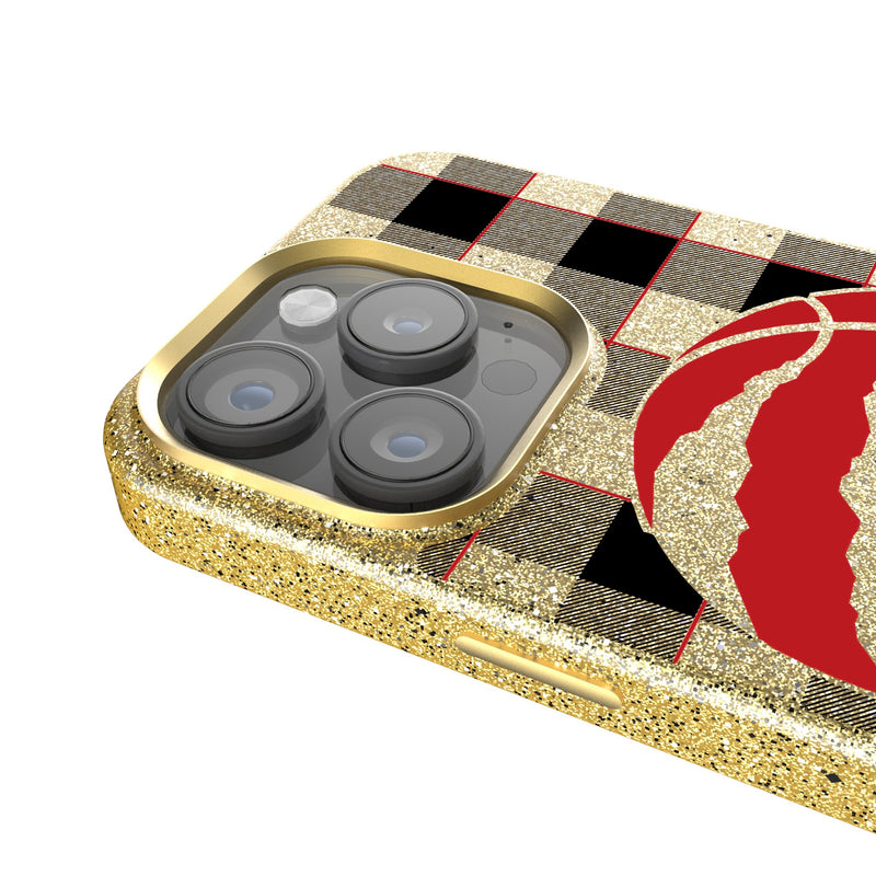 Toronto Raptors Plaid iPhone Bling Phone Case Detail.Jpg