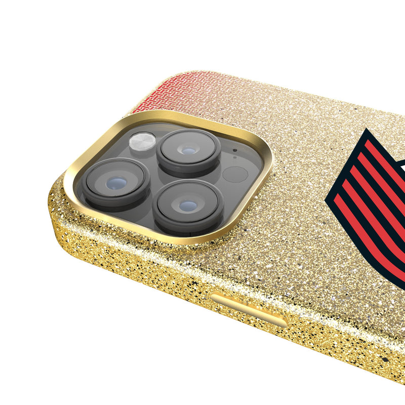 Portland Trail Blazers Linen iPhone Bling Phone Case for Apple iPhone Detail.Jpg