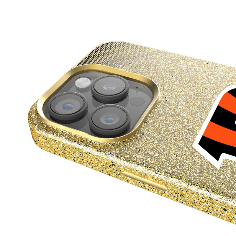 Cincinnati Bengals Linen iPhone Bling Phone Case for Apple iPhone Detail.Jpg
