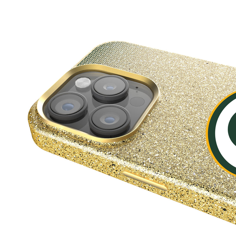 Green Bay Packers Linen iPhone Bling Phone Case for Apple iPhone Detail.Jpg