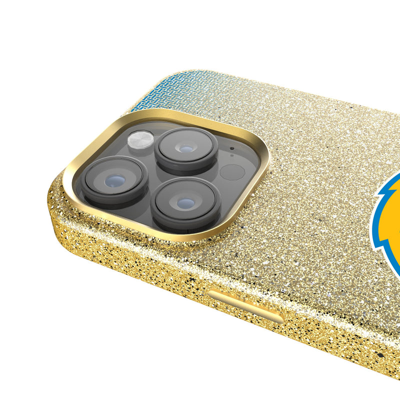 Los Angeles Chargers Linen iPhone Bling Phone Case for Apple iPhone Detail.Jpg