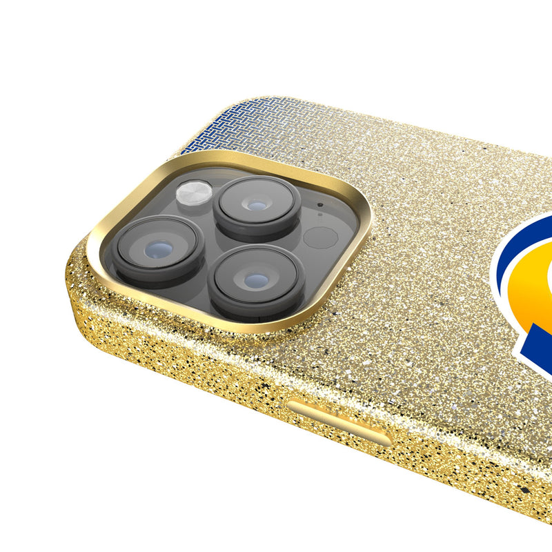 Los Angeles Rams Linen iPhone Bling Phone Case for Apple iPhone Detail.Jpg