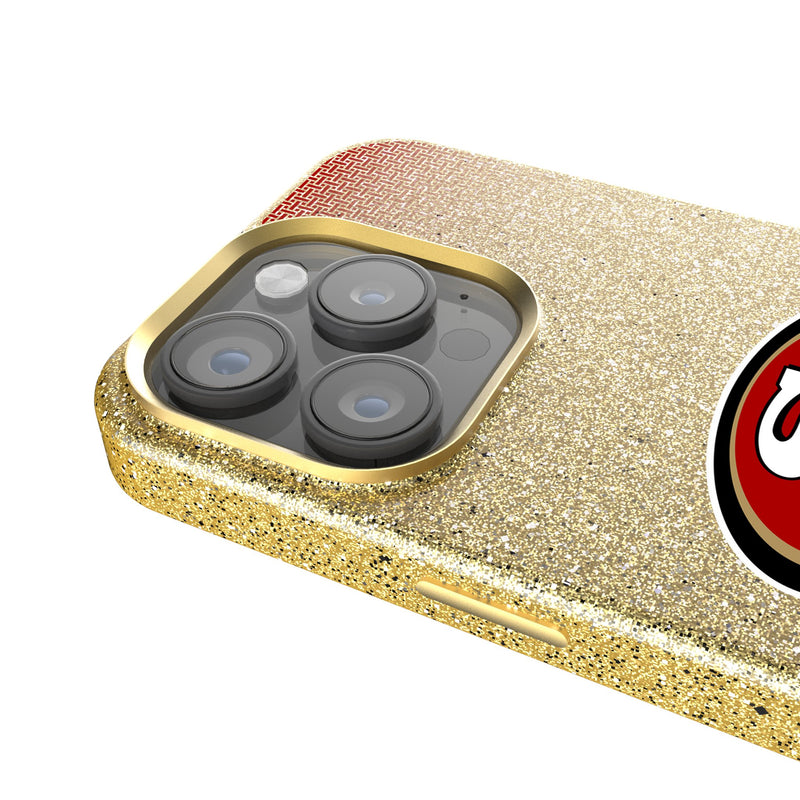 San Francisco 49ers Linen iPhone Bling Phone Case for Apple iPhone Detail.Jpg