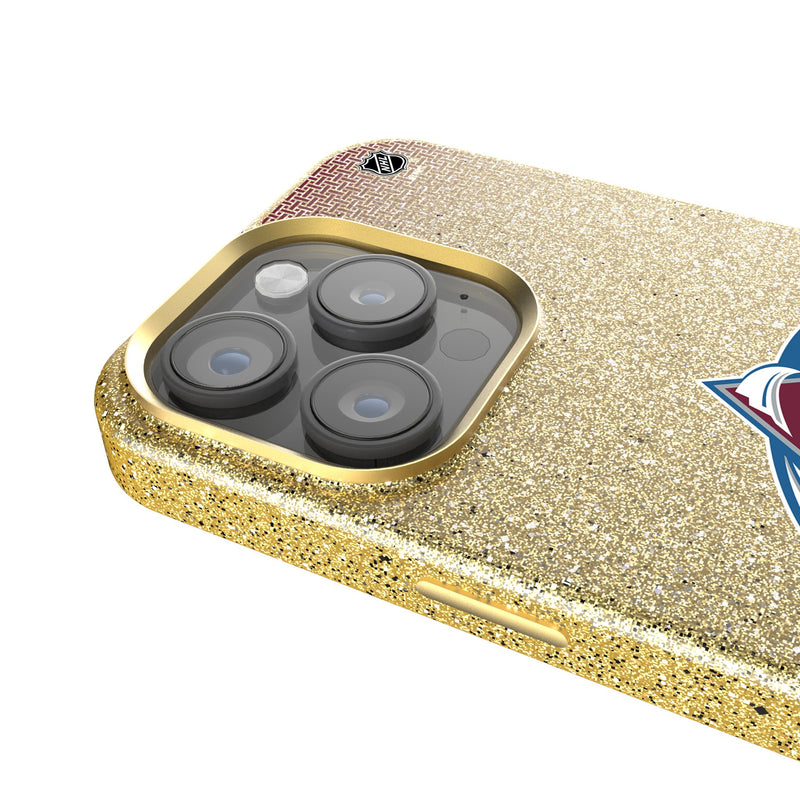 Colorado Avalanche Linen iPhone Bling Phone Case for Apple iPhone Detail.Jpg