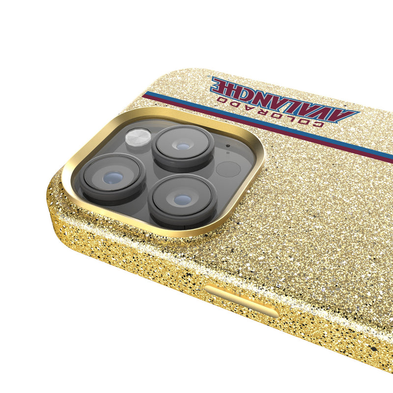 Colorado Avalanche Sidebar iPhone Bling Phone Case Detail.Jpg
