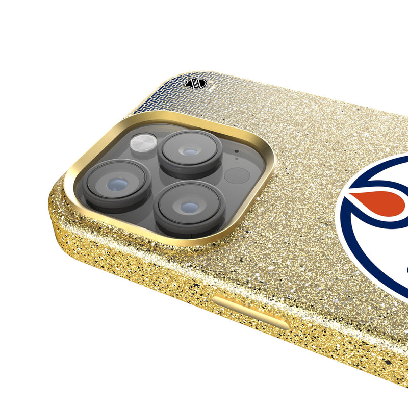 Edmonton Oilers Linen iPhone Bling Phone Case for Apple iPhone Detail.Jpg