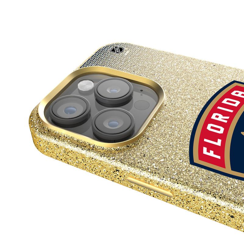 Florida Panthers Linen iPhone Bling Phone Case for Apple iPhone Detail.Jpg