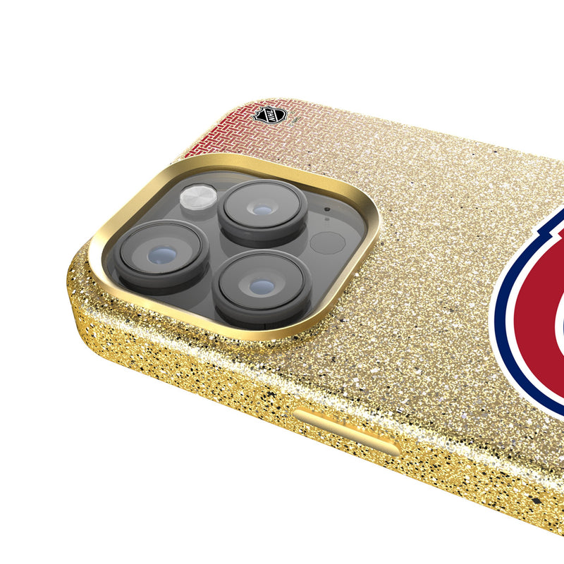 Montreal Canadiens Linen iPhone Bling Phone Case for Apple iPhone Detail.Jpg