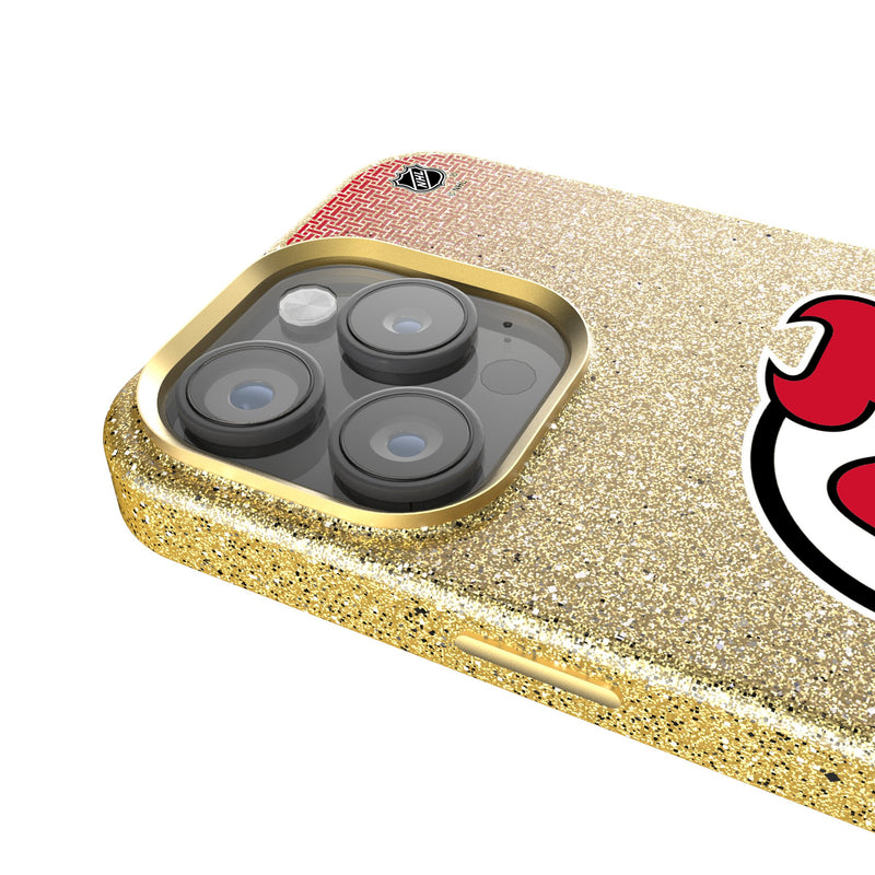 New Jersey Devils Linen iPhone Bling Phone Case for Apple iPhone Detail.Jpg