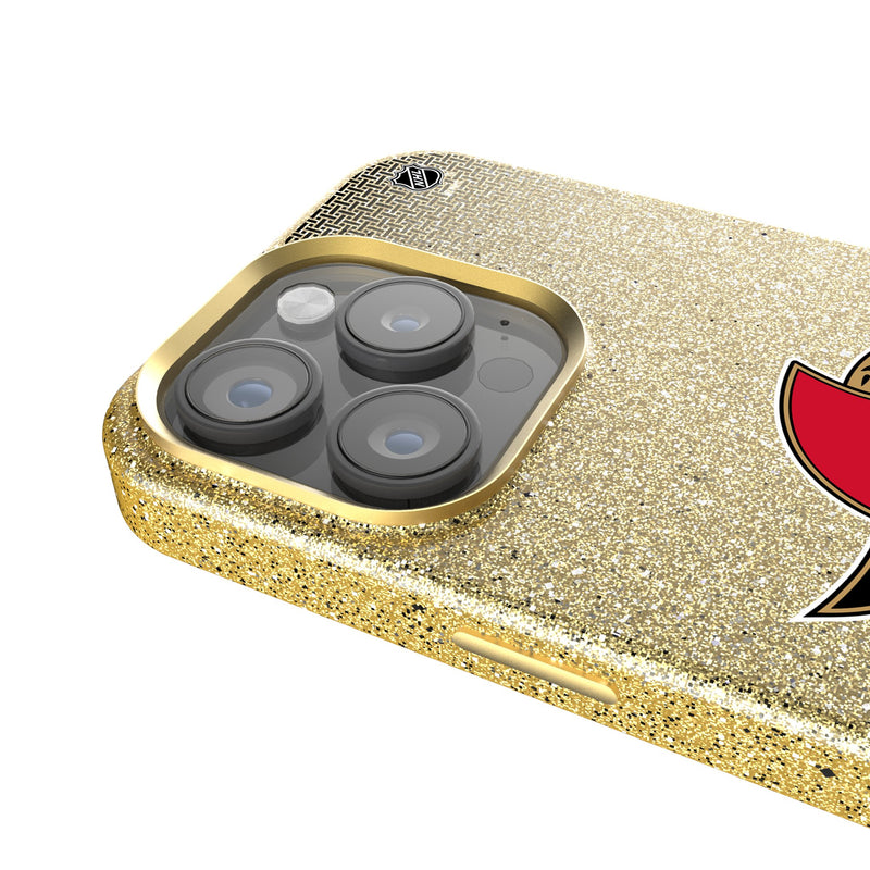 Ottawa Senators Linen iPhone Bling Phone Case for Apple iPhone Detail.Jpg