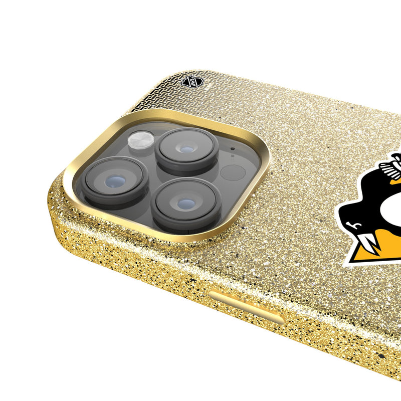 Pittsburgh Penguins Linen iPhone Bling Phone Case for Apple iPhone Detail.Jpg
