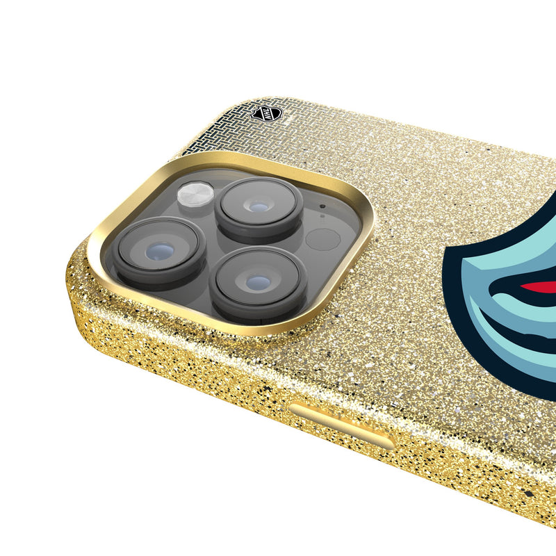 Seattle Kraken Linen iPhone Bling Phone Case for Apple iPhone Detail.Jpg