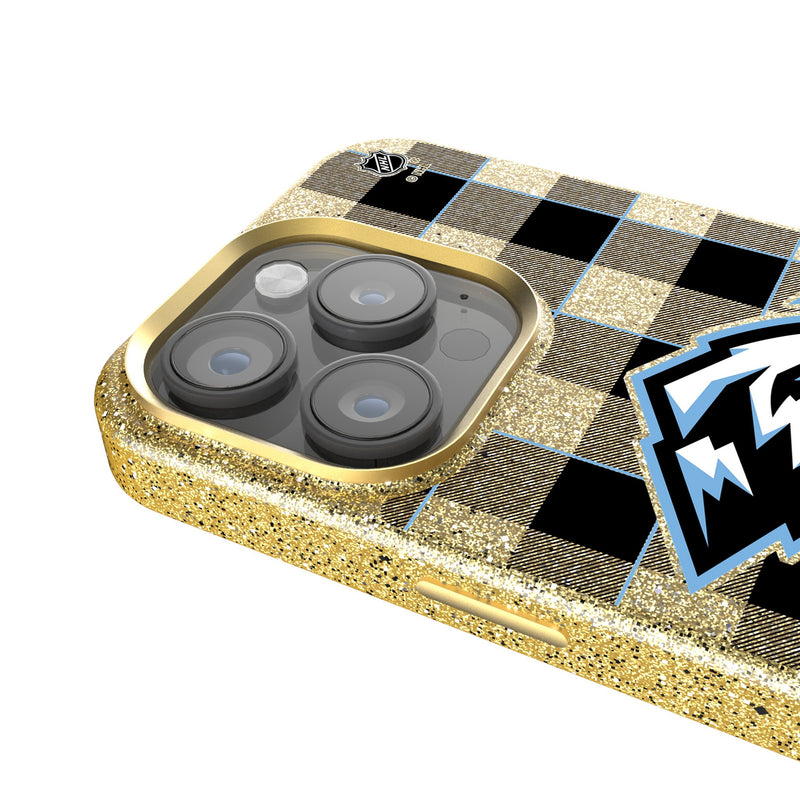 Utah Mammoth Plaid iPhone Bling Phone Case for Apple iPhone Detail.Jpg
