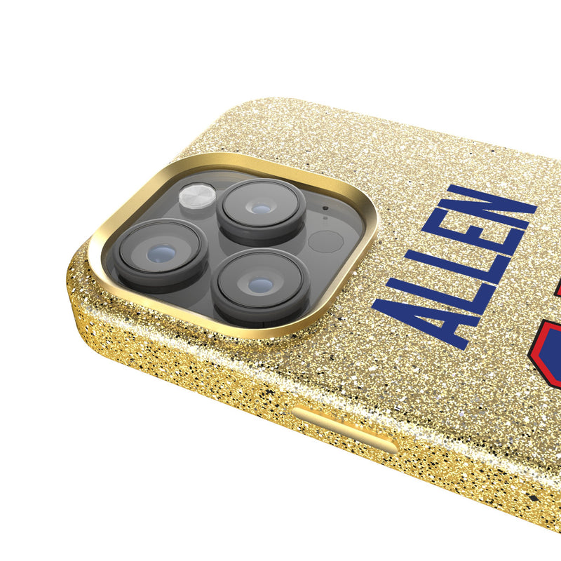 Josh Allen Buffalo Bills 17 Ready iPhone Bling Phone Case Detail.Jpg