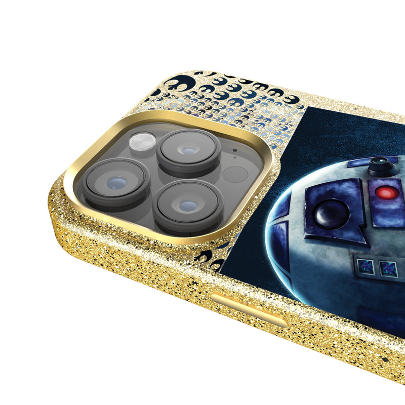 Star Wars R2-D2 Portrait iPhone Bling Phone Case Detail.Jpg