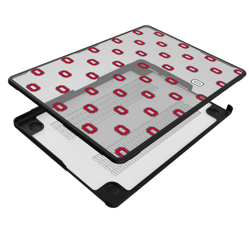 Ohio State University Buckeyes Fashion Pattern MacBook Laptop Case for Apple MacBook Iso.Jpg