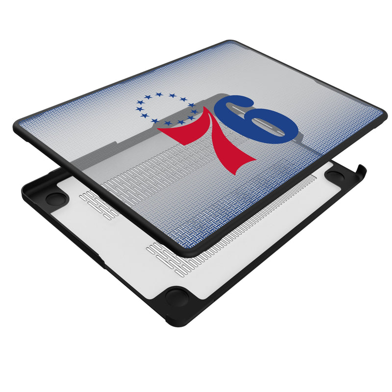 Philadelphia 76ers Linen MacBook Laptop Case Iso.Jpg