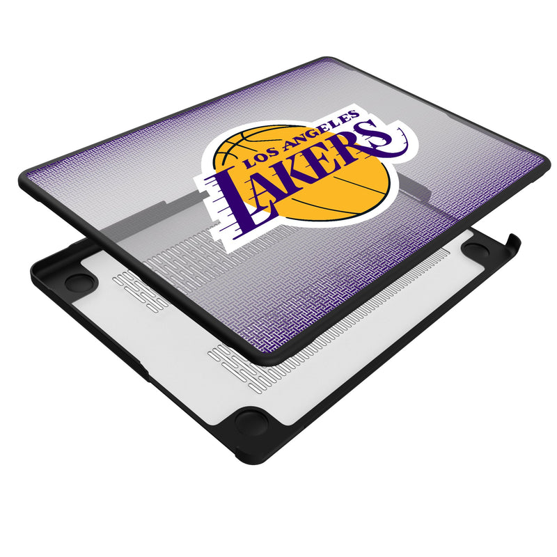 Los Angeles Lakers Linen MacBook Laptop Case Iso.Jpg