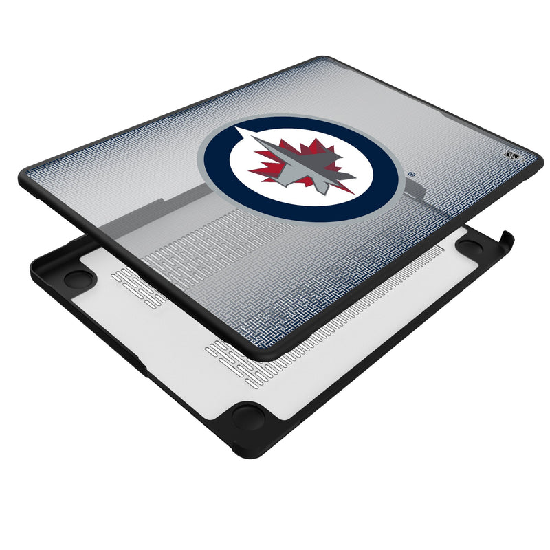 Winnipeg Jets Linen MacBook Laptop Case Iso.Jpg