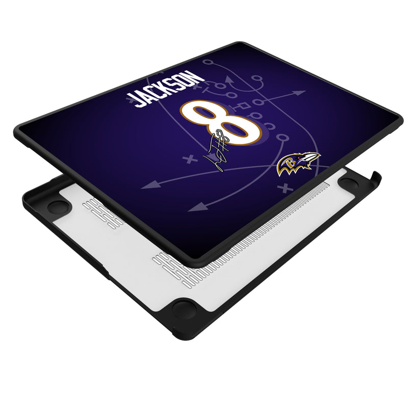 Lamar Jackson Baltimore Ravens 8 Game Tactic MacBook Laptop Case for Apple MacBook Iso.Jpg