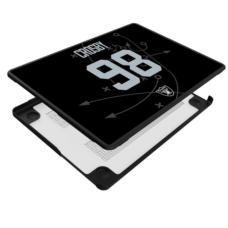 Maxx Crosby Las Vegas Raiders 98 Game Tactic MacBook Laptop Case for Apple MacBook Iso.Jpg