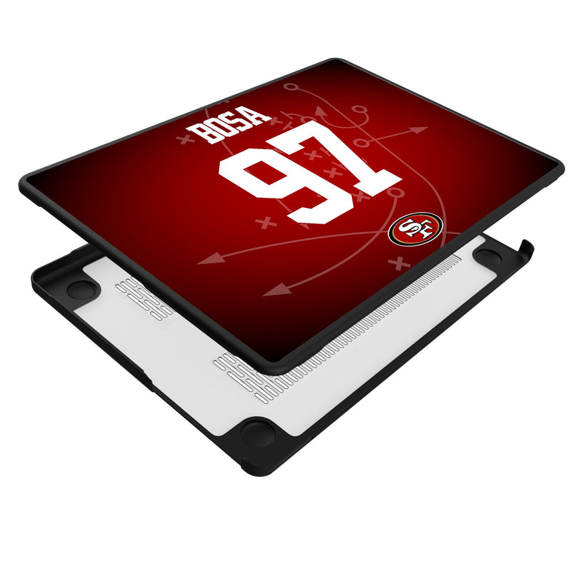 Nick Bosa San Francisco 49ers 97 Game Tactic MacBook Laptop Case for Apple MacBook Iso.Jpg