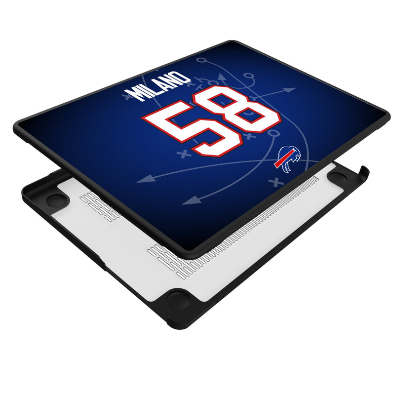 Matt Milano Buffalo Bills 58 Game Tactic MacBook Laptop Case for Apple MacBook Iso.Jpg
