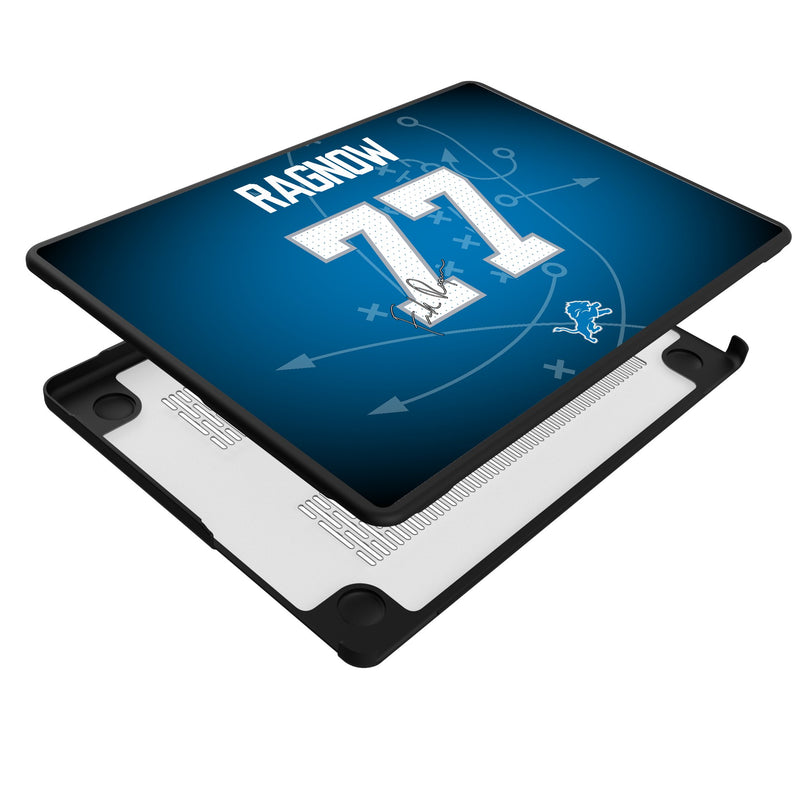 Frank Ragnow Detroit Lions 77 Game Tactic MacBook Laptop Case for Apple MacBook Iso.Jpg