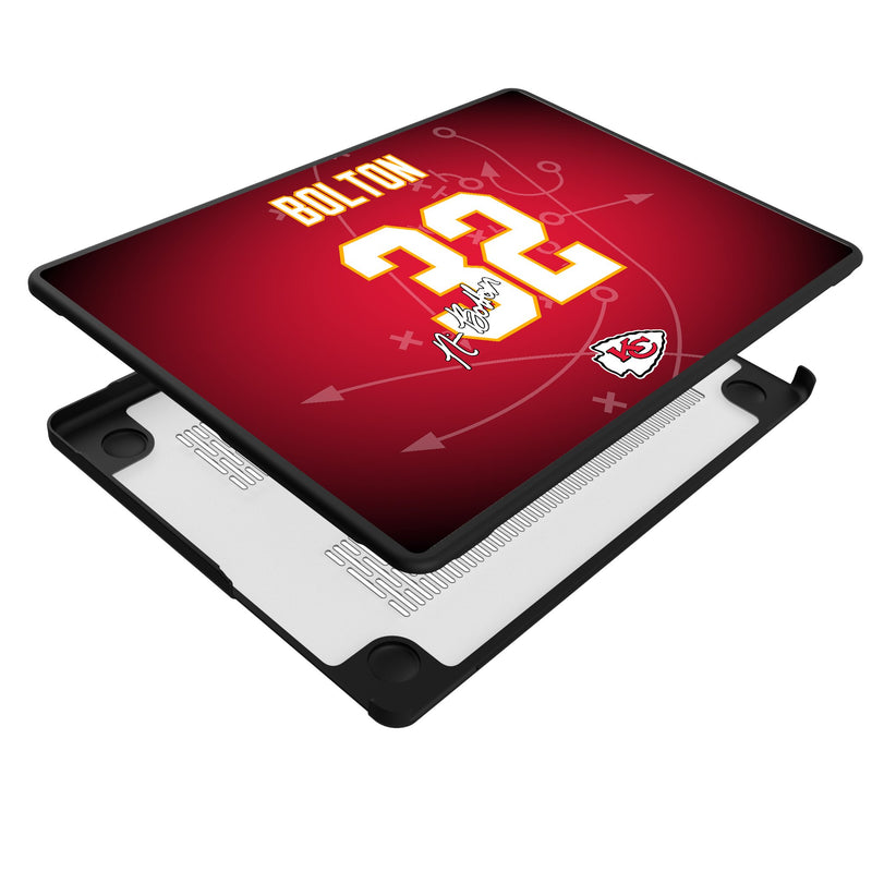 Nick Bolton Kansas City Chiefs 32 Ready MacBook Laptop Case Iso.Jpg