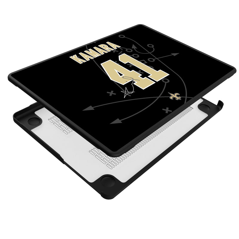 Alvin Kamara New Orleans Saints 41 Ready MacBook Laptop Case Iso.Jpg