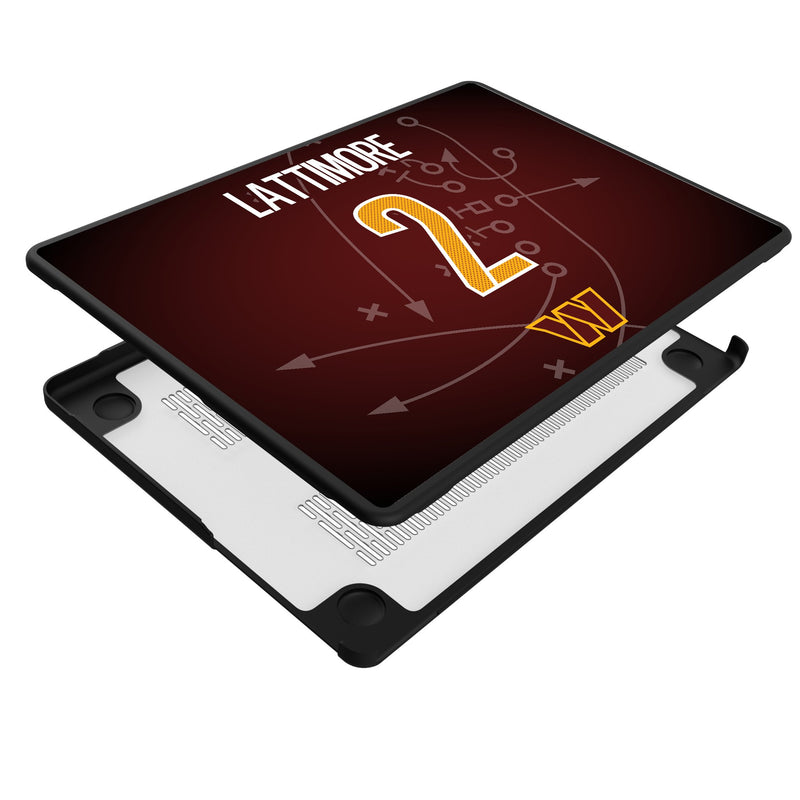 Marshon Lattimore Washington Commanders 2 Game Tactic MacBook Laptop Case for Apple MacBook Iso.Jpg