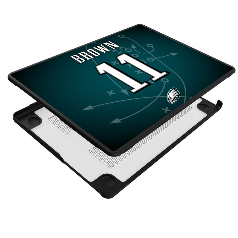 A.J. Brown Philadelphia Eagles 11 Ready MacBook Laptop Case Iso.Jpg