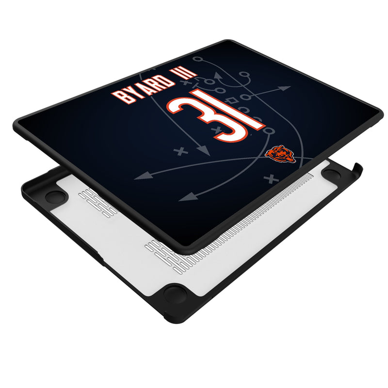 Kevin Byard III Chicago Bears 31 Game Tactic MacBook Laptop Case for Apple MacBook Iso.Jpg