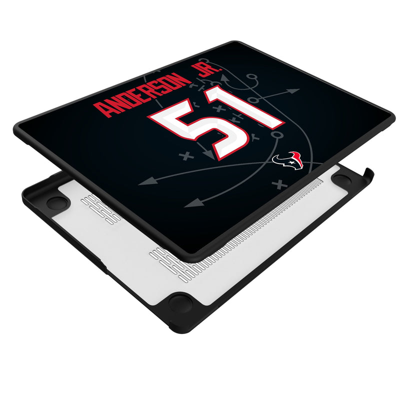 Will Anderson Jr. Houston Texans 51 Ready MacBook Laptop Case Iso.Jpg