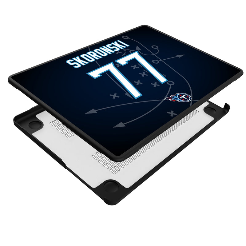 Peter Skoronski Tennessee Titans 77 Ready MacBook Laptop Case Iso.Jpg