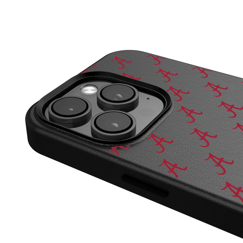 University of Alabama Crimson Tide Script A Fashion Pattern iPhone MagSafe Compatible Phone Case for Apple iPhone Detail.Jpg