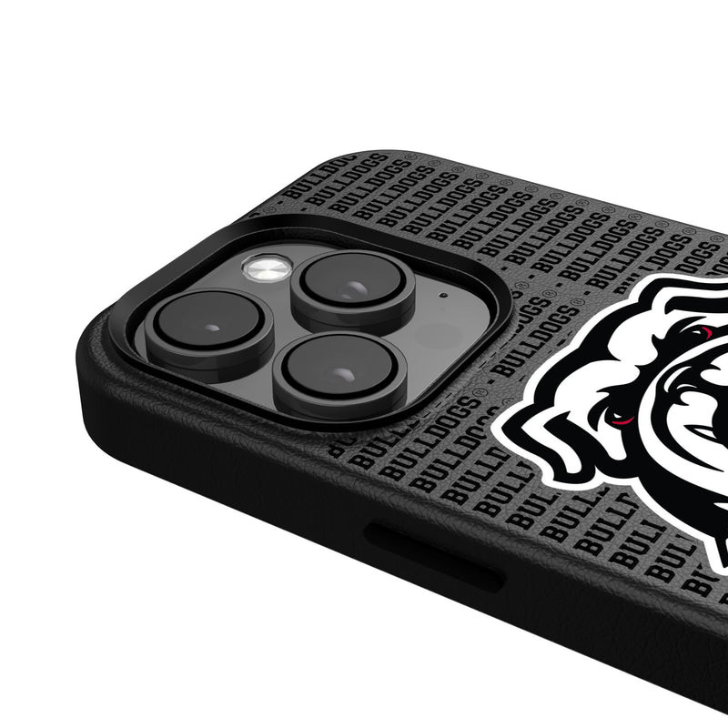 University of Georgia Bulldogs Uga Text Backdrop iPhone MagSafe Compatible Phone Case for Apple iPhone Detail.Jpg