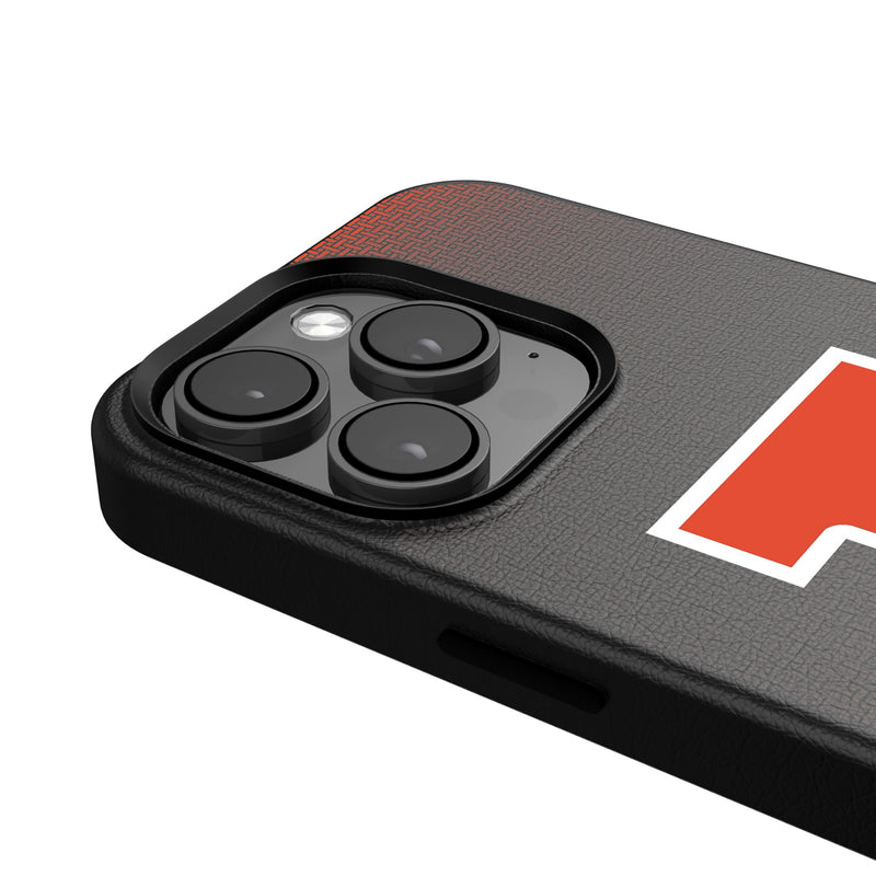 University of Illinois Fighting Illini Linen iPhone MagSafe Compatible Phone Case for Apple iPhone Detail.Jpg